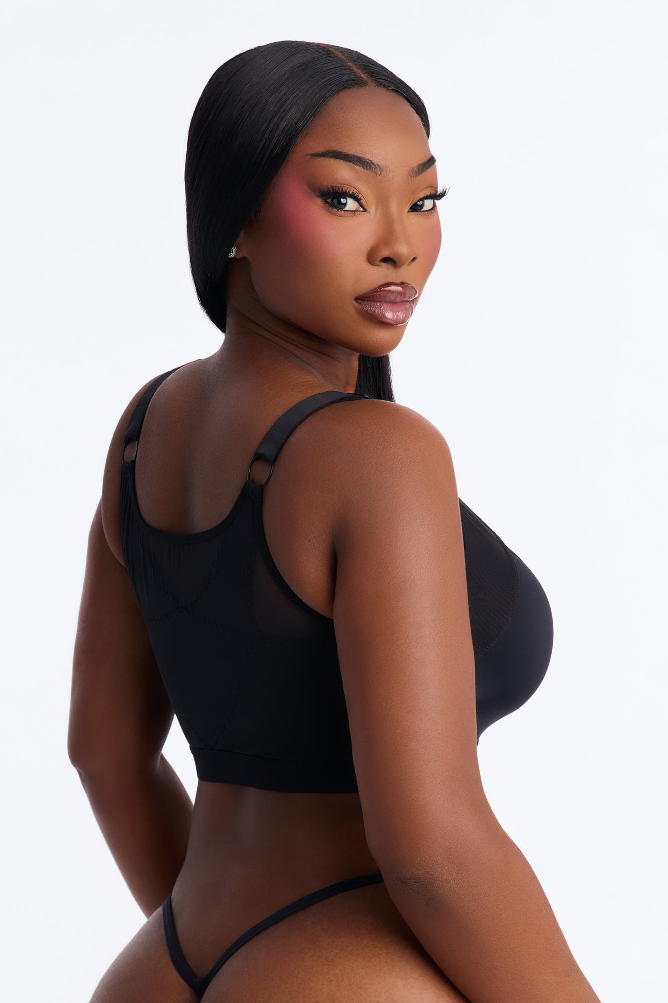 Wireless Front Closure Bra - Black