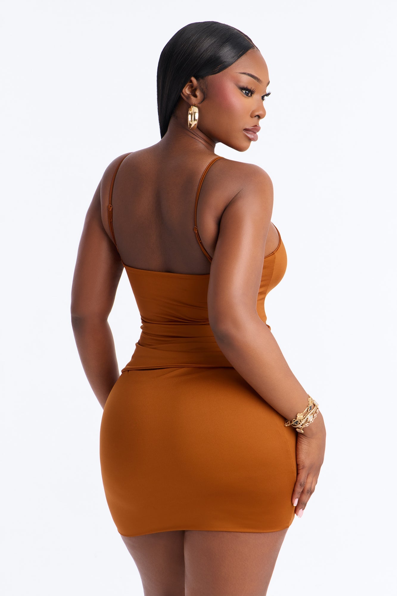Contour Double Lined Cami Top - Copper