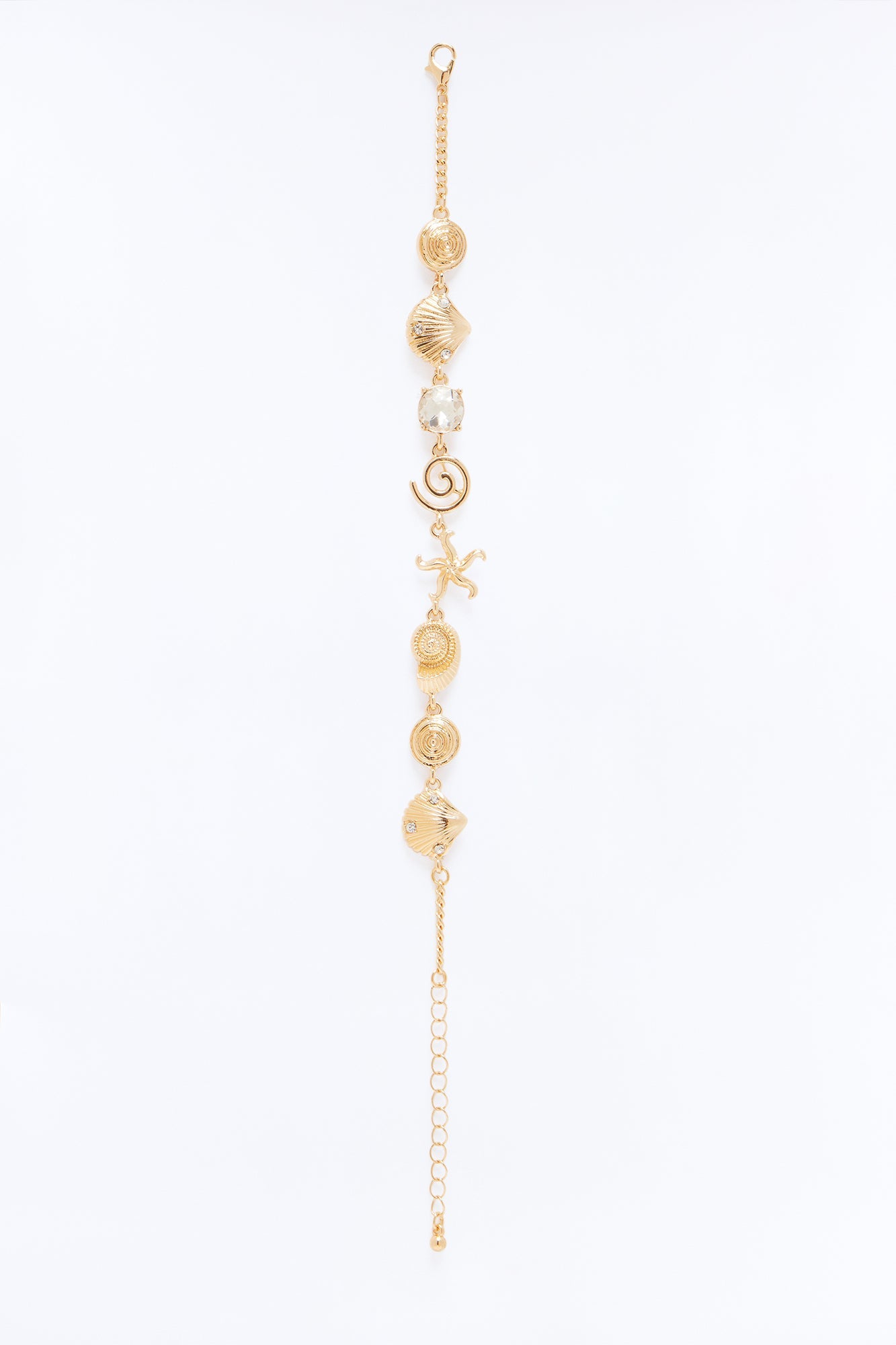 Tropicoast Seashell Anklet - Gold