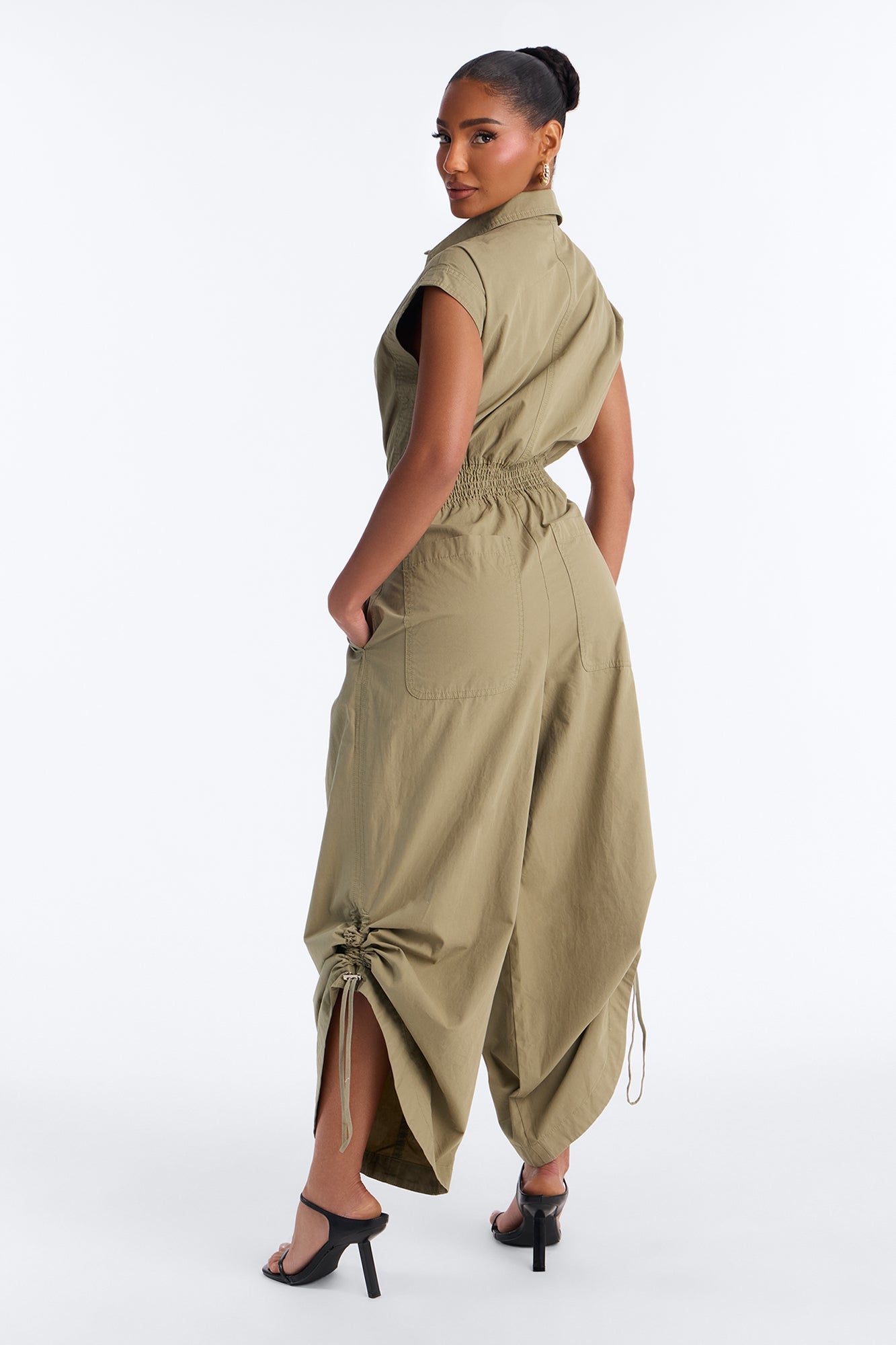 City Moment Jogger Jumpsuit - Olive