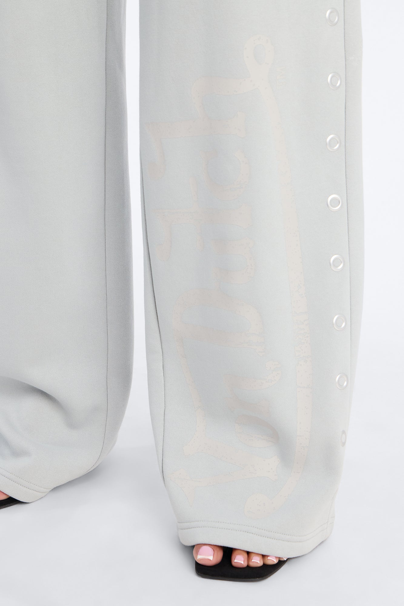Von Dutch Rocker Wide Leg Pant - Grey