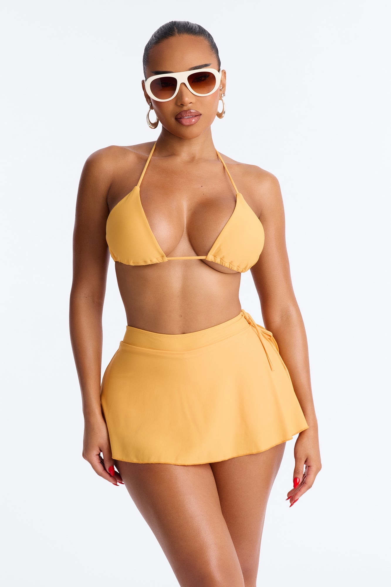 Heat Winds Skort 2 Piece Bikini - Yellow