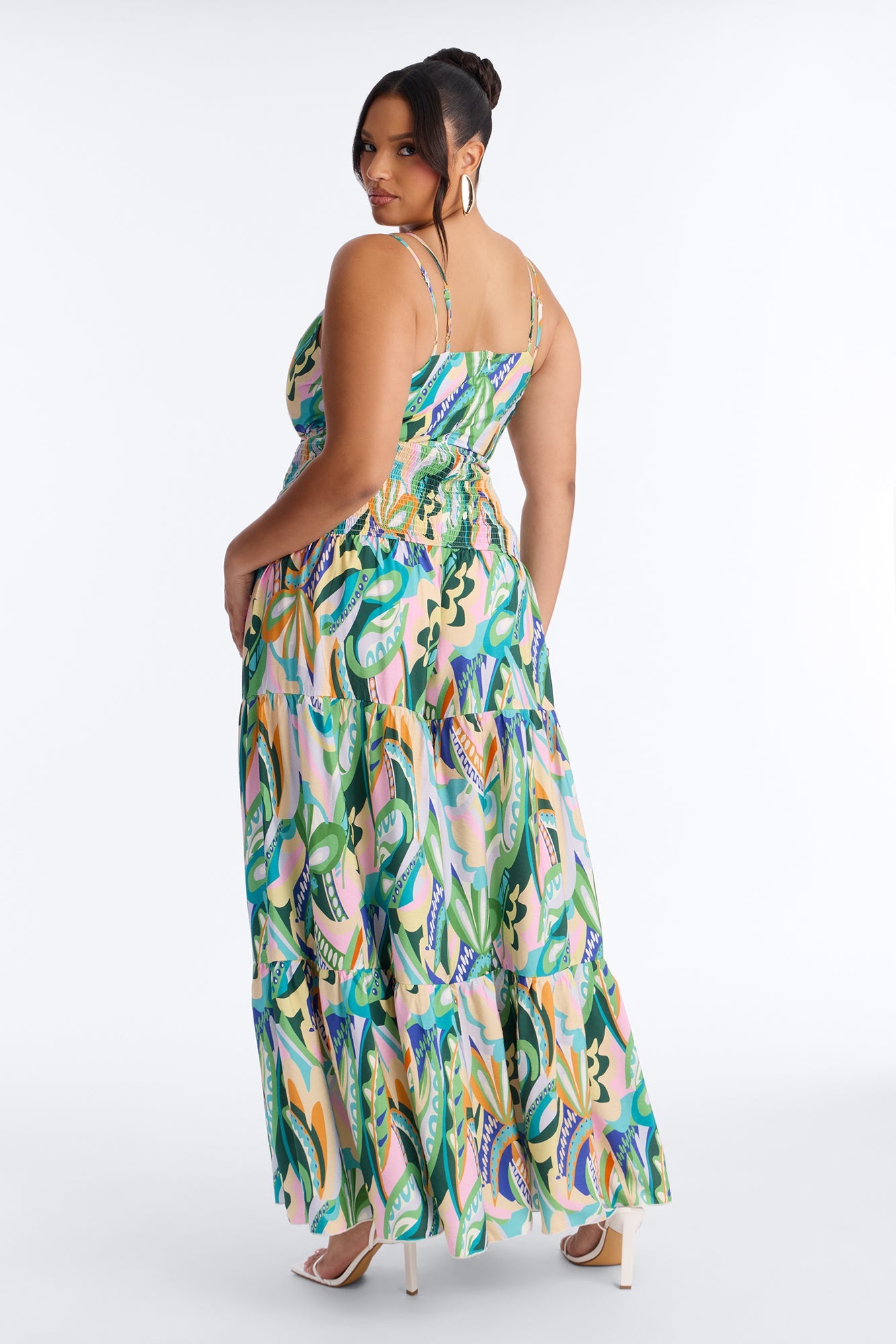 Mari Tiered Wide Leg Jumpsuit - Multi Color