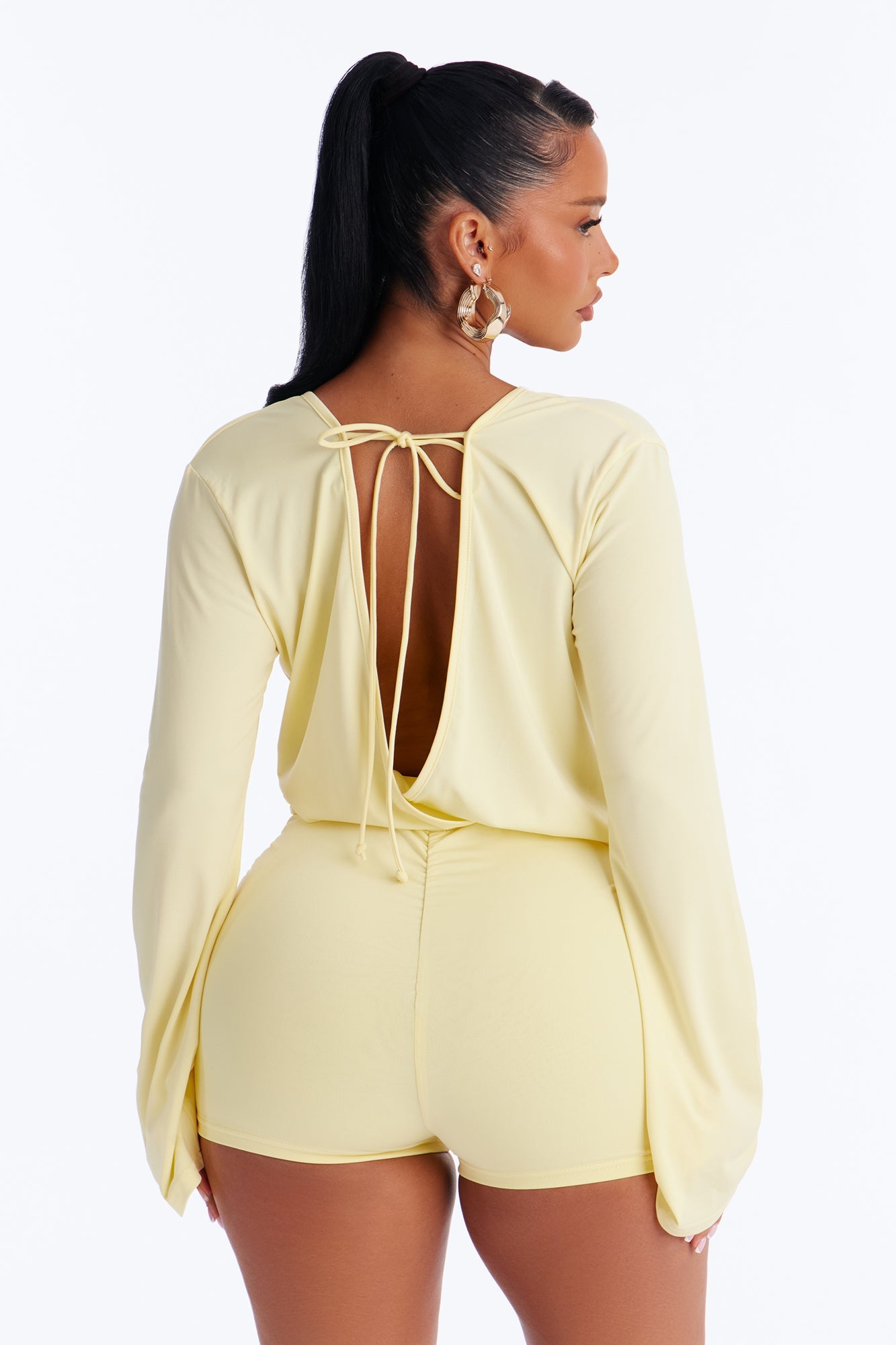 Nora Micro Short Romper - Yellow