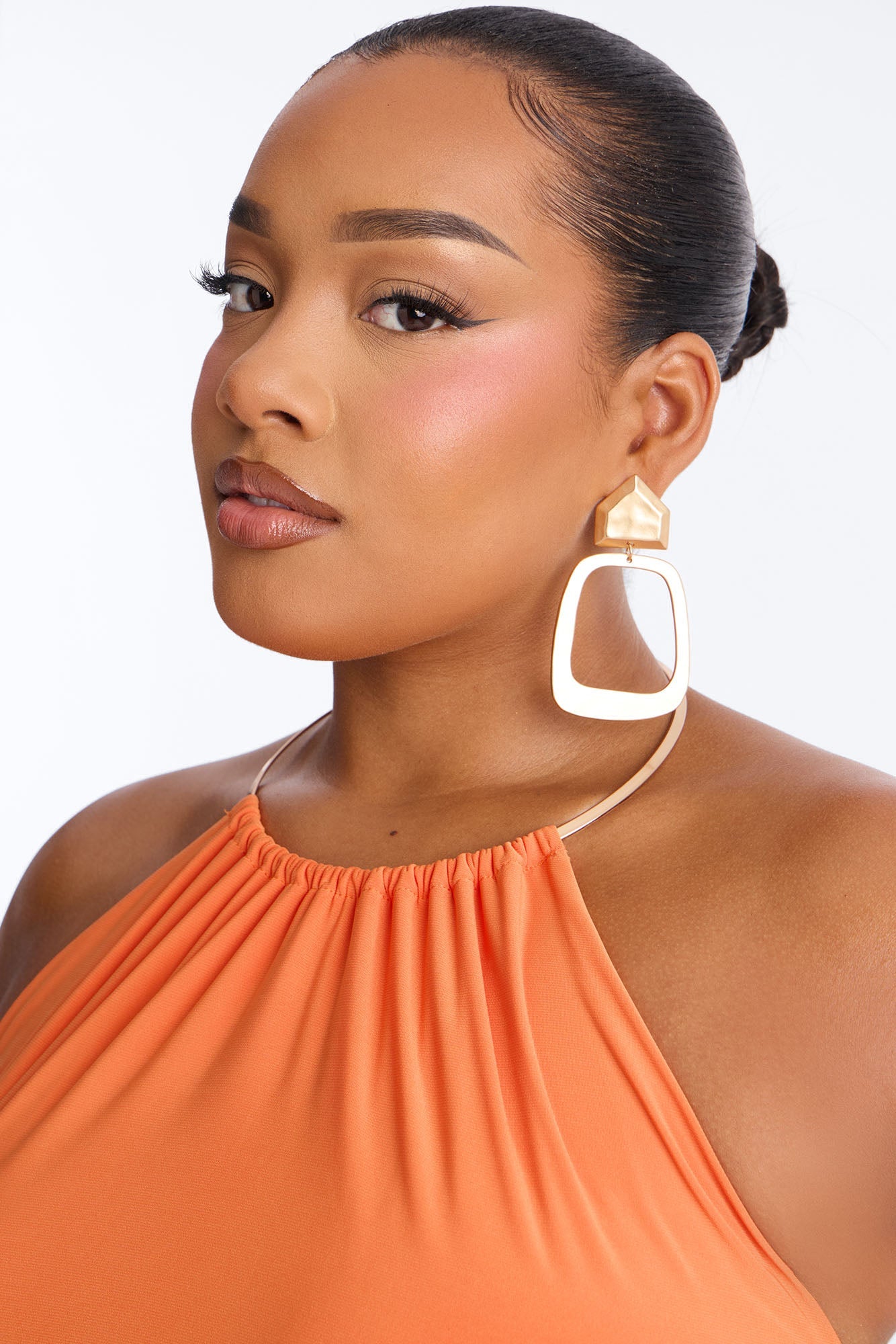 Irie Backless Flare Leg Jumpsuit - Orange
