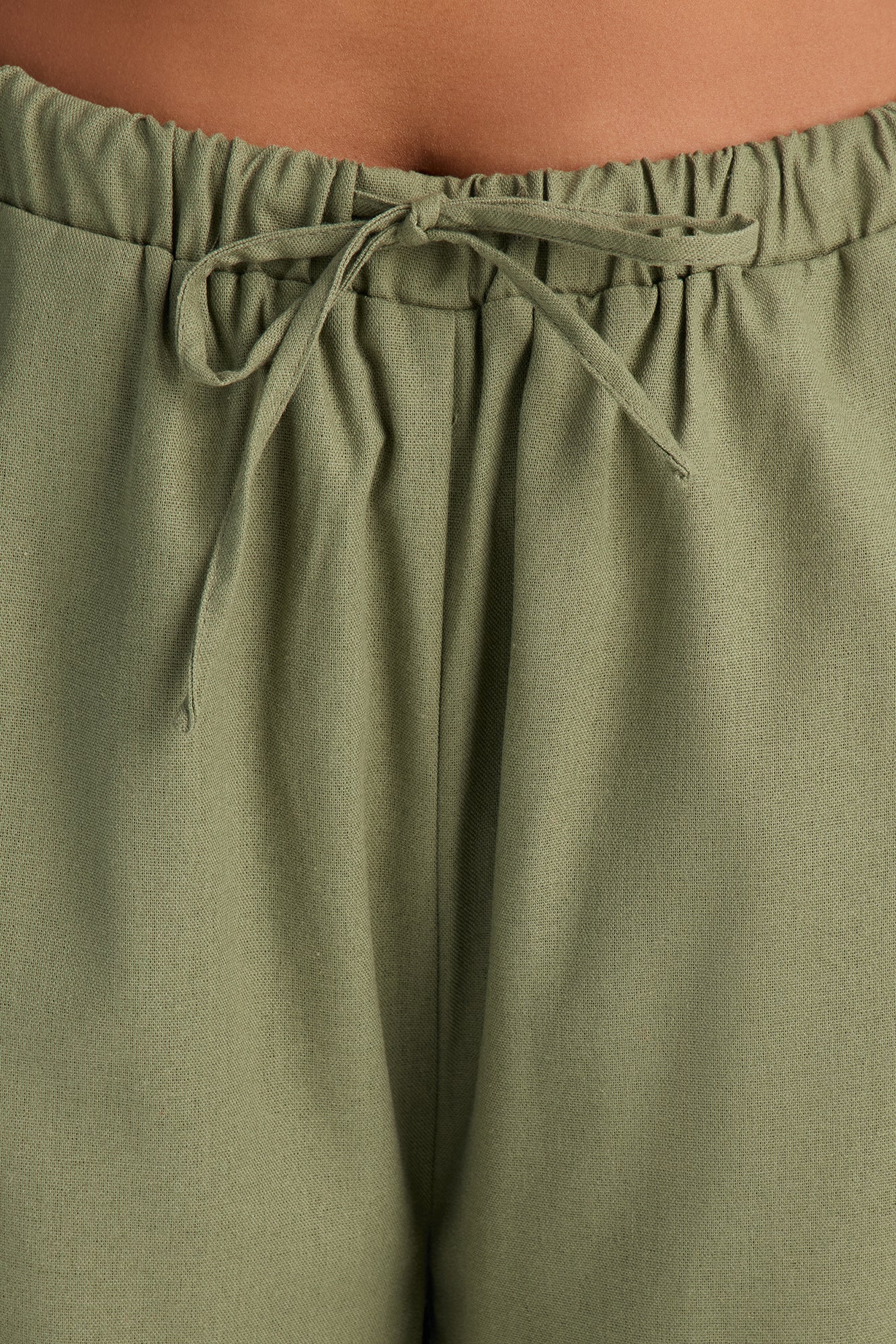 Beach Walks Linen Pant - Olive