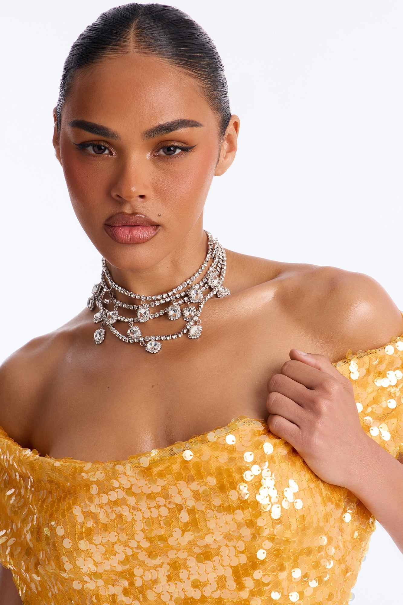 Lux Layers Necklace - Silver