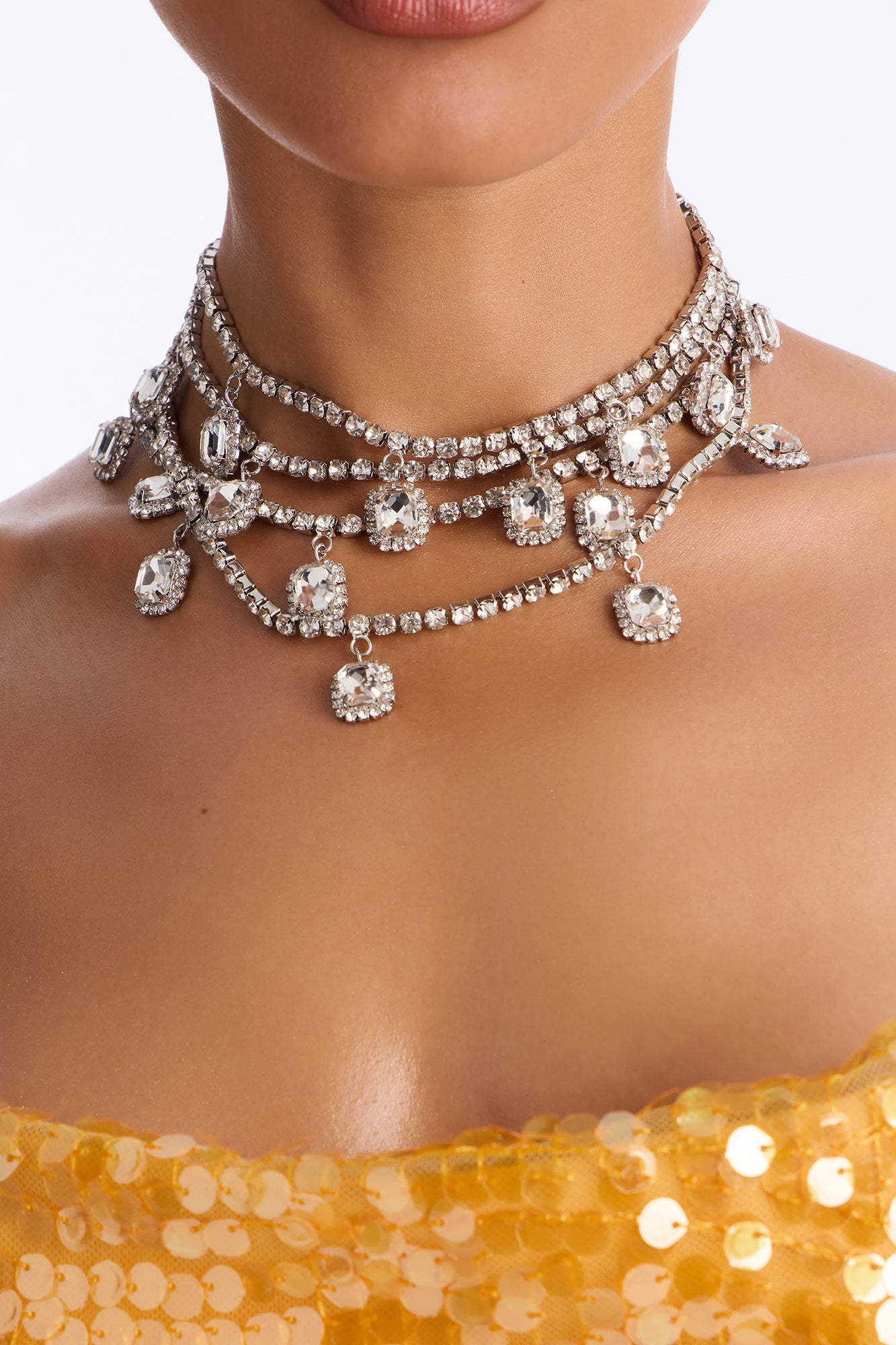 Lux Layers Necklace - Silver