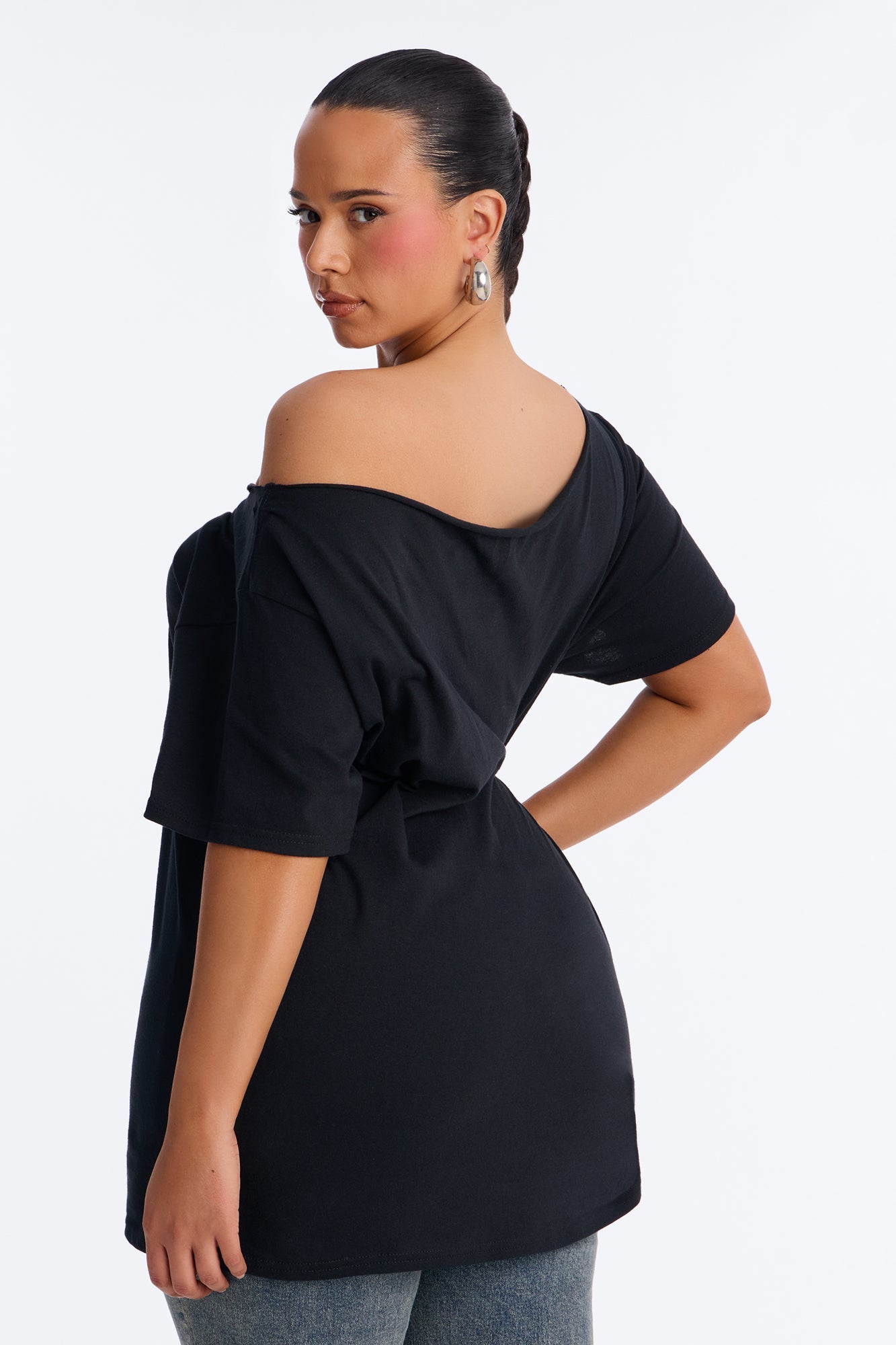 Internet Sensation Off Shoulder Top - Black