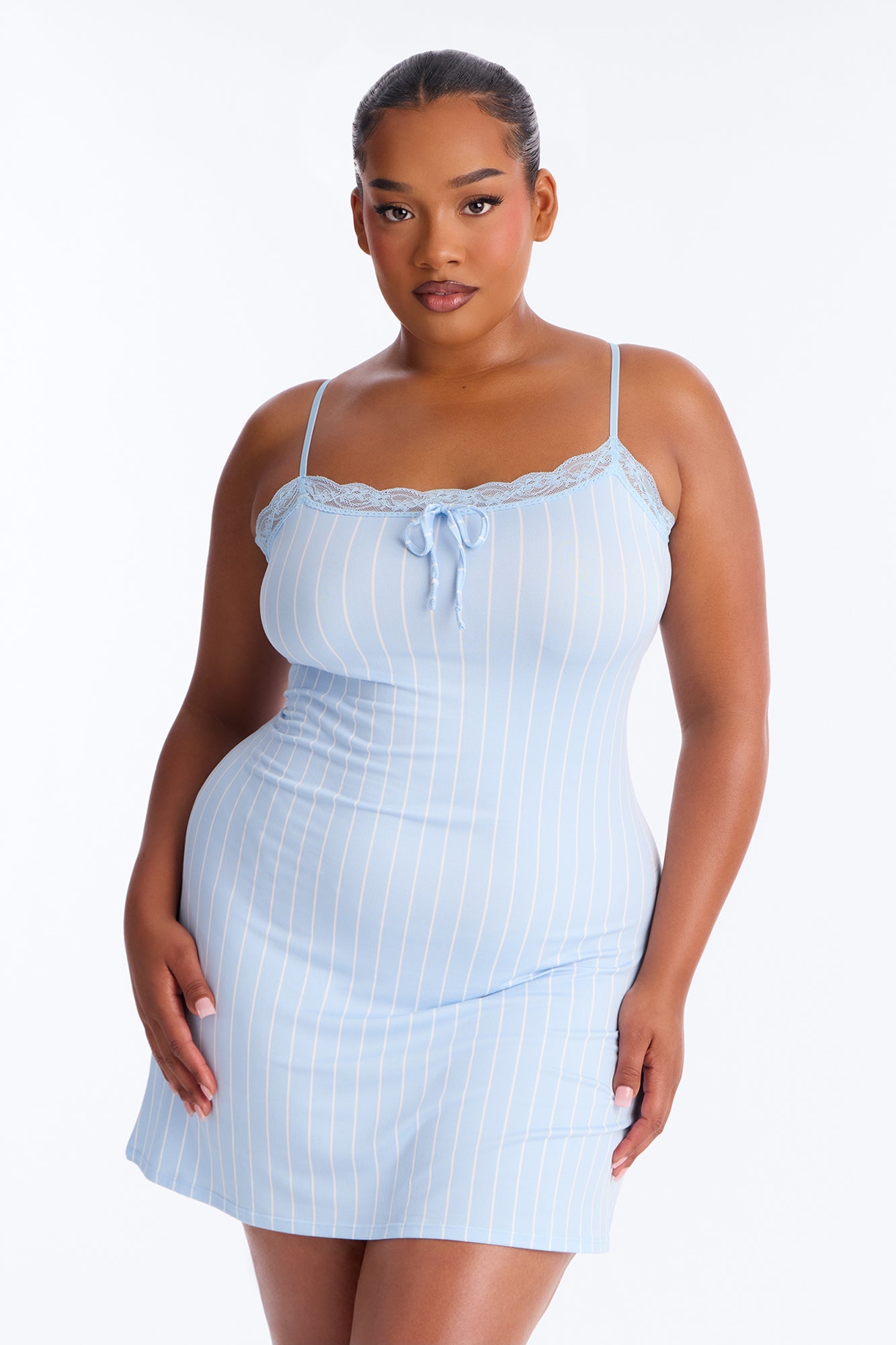 Stay The Night Sleep Dress - Blue/combo