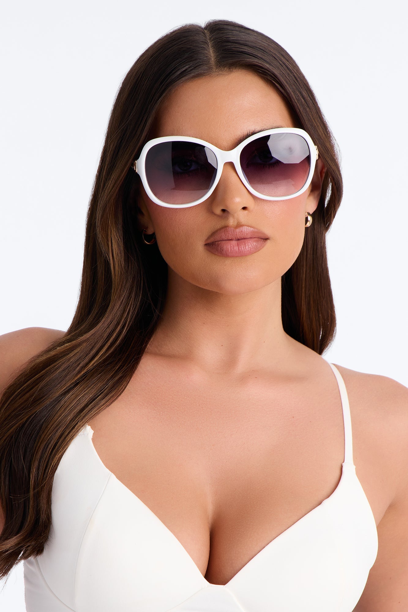 She's Bugging Out Sunglasses - White/combo