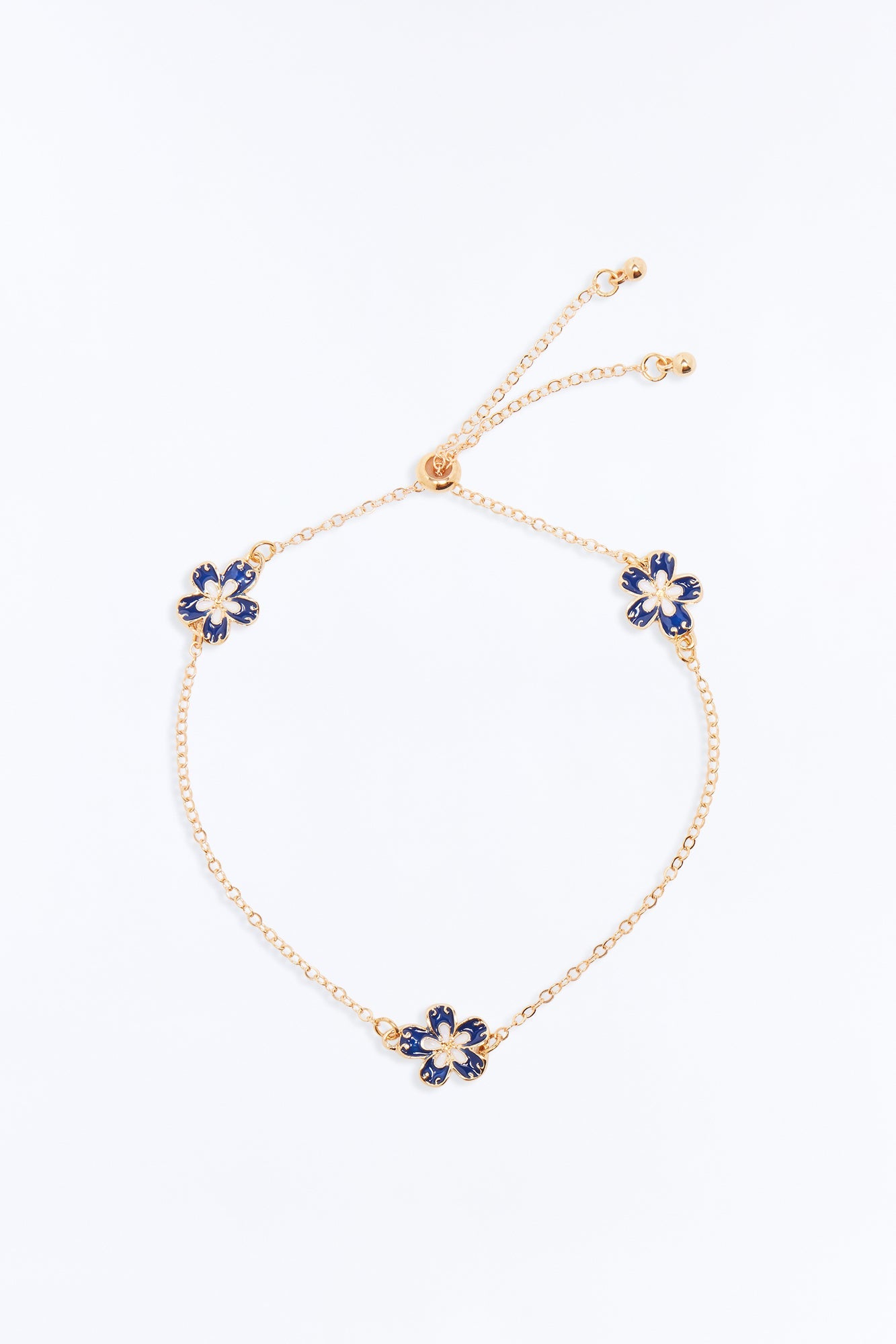 Pacific Dreams Anklet - Gold/Blue