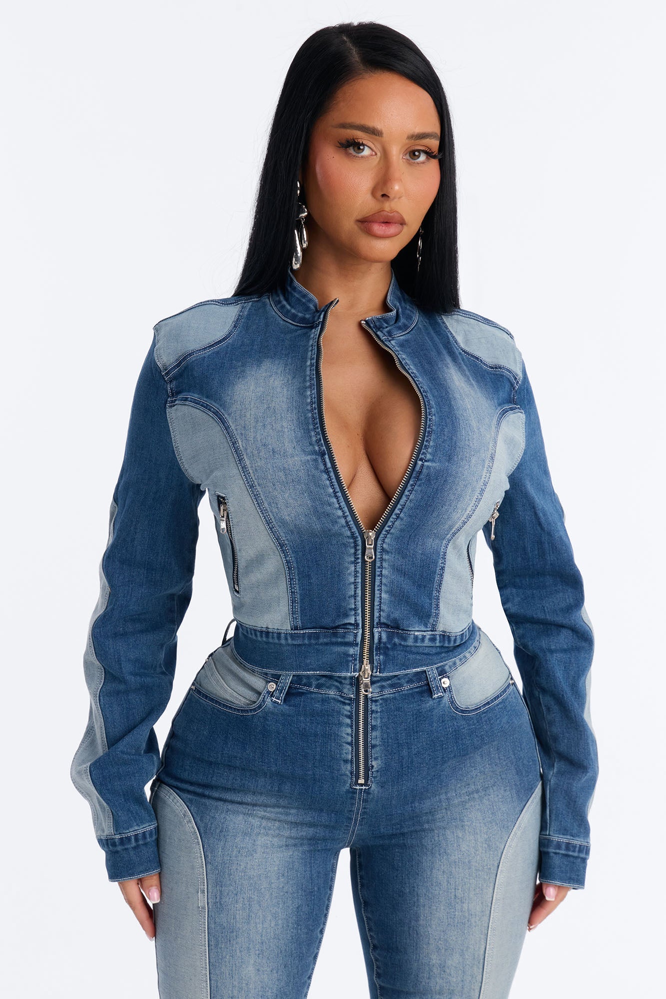 Ride At Dawn Denim Moto Jacket - Light Wash