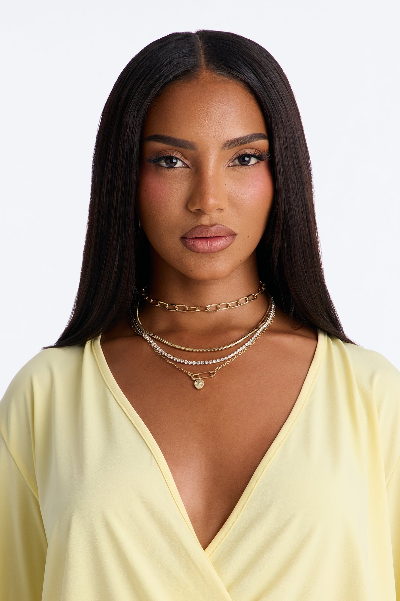 Playing For Keeps Layered Necklace - Gold