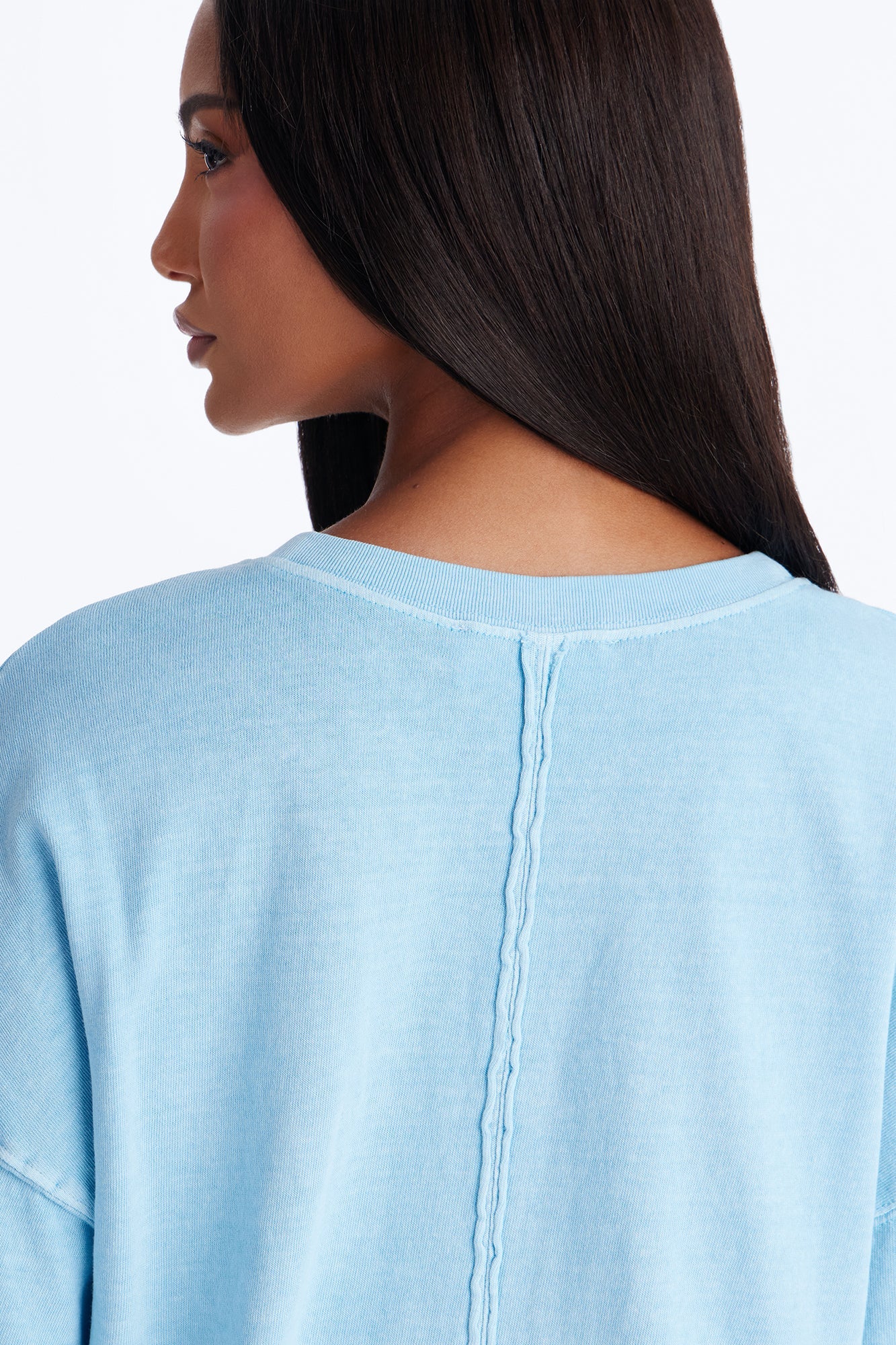 London Washed Oversized Short Sleeve T-Shirt - Blue