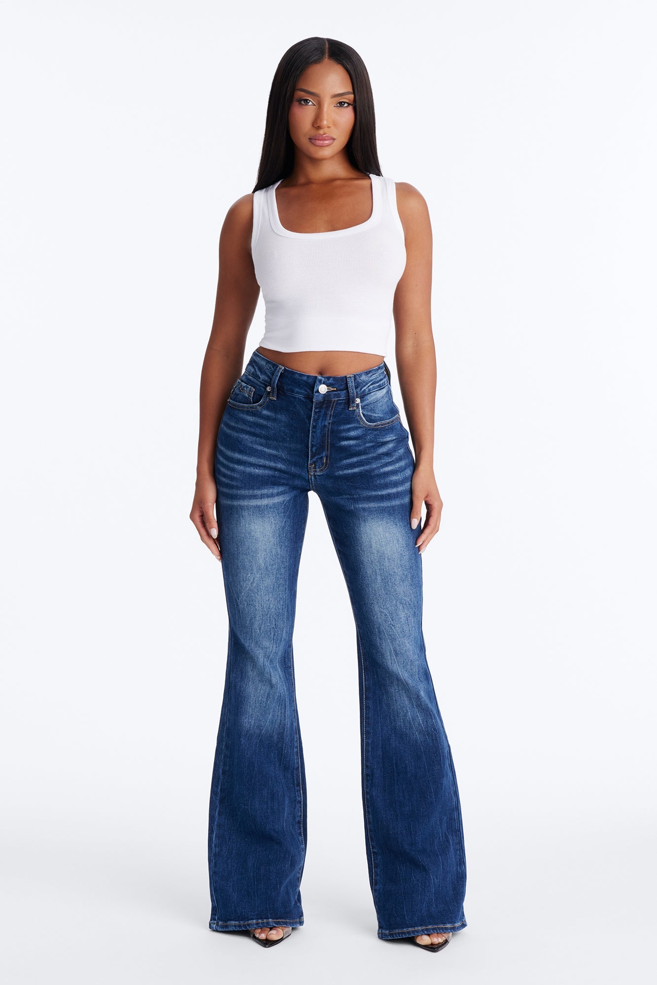Classic Drift Stretch Flare Jeans - Medium Wash