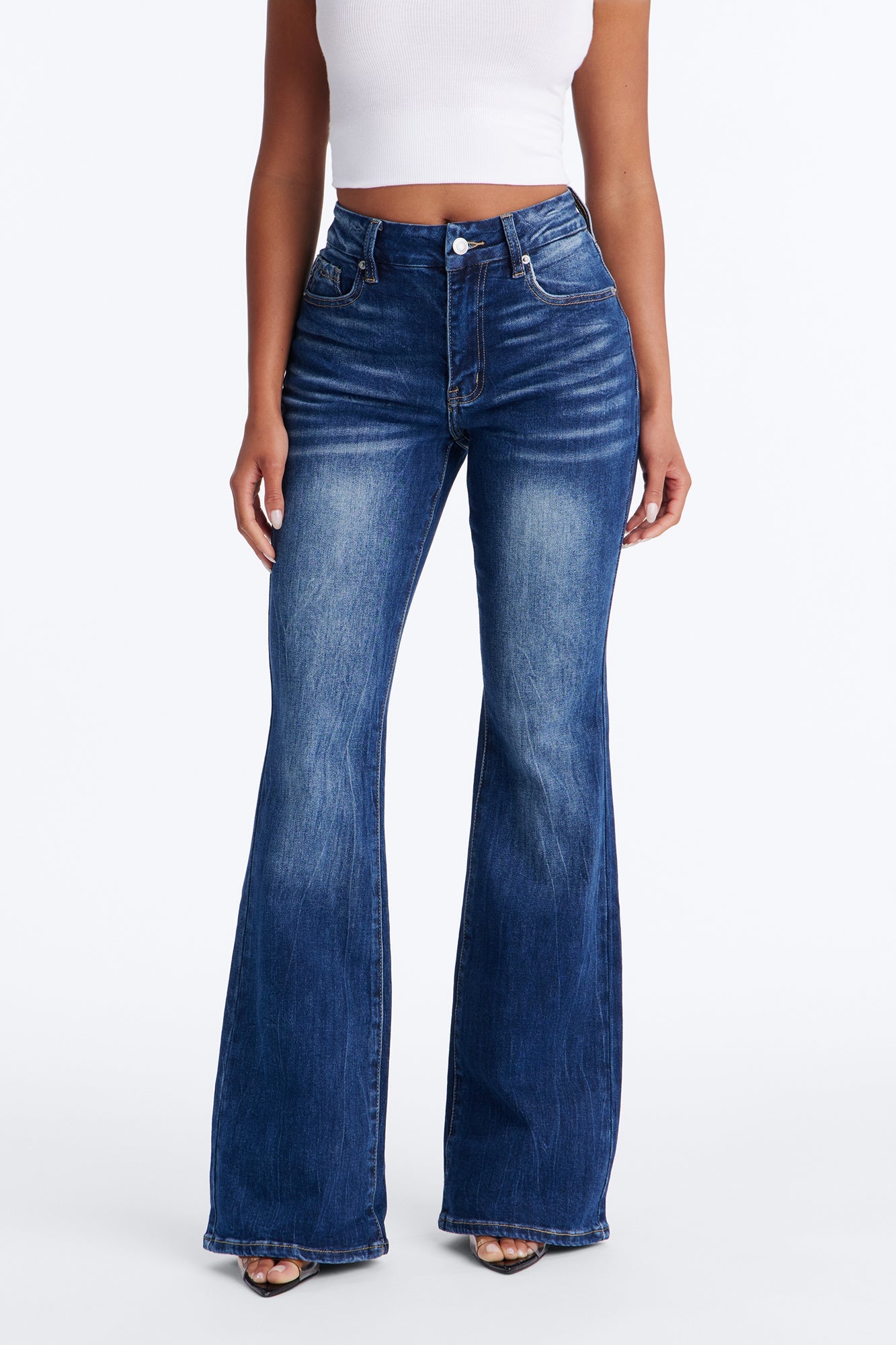 Classic Drift Stretch Flare Jeans - Medium Wash